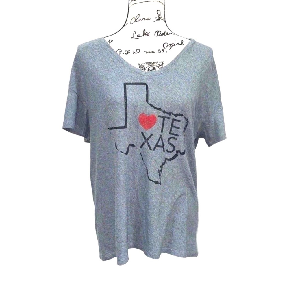 Gray Texas Graphic T-Shirt